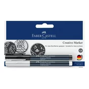 Faber Castell ustvarjalni markerji beli/črni