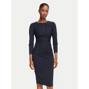 Rinascimento Cocktail obleka CFC0130327003 Mornarsko modra Slim Fit