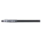 Roler, 0,35 mm, s pokrovčkom, PILOT Frixion Ball Stick, črne barve