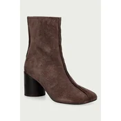 MM6 Maison Margiela gležnarski čevlji ženski semišasti