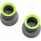 Losi disk kotaca MT svijetlo siva, beadlock zelena (2): Mini LMT