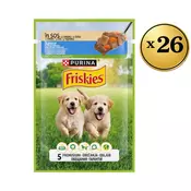 Friskies Vlažna hrana za pse Junior dog prelivi u sosu Piletina, 26x85g