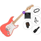 Fender Squier Sonic Stratocaster HSS MN SET 2 Tahitian Coral Elektricna gitara