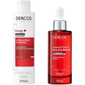 Vichy Dercos Set - Stimulirajuci šampon Energy+ i Serum, 200 + 90 ml