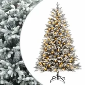 Vidaxl Umetno Zložljivo Božično Drevo 180 cm 300 LED Toplo bela