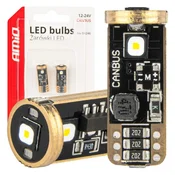shumee LED CANBUS žarnice T10 W5W 3SMD 3838 Bela 12V 24V AMIO-04246
