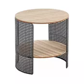 Konferencijski stocic TRAFICA 41x41 cm crna/bež