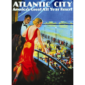 EUROGRAFIJA Plakat s sestavljanko: Atlantic City 1000 kosov