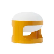 Kartell namizna svetilka KD28, gorčično rumena, O 25 cm, E14-LED - Dnevna soba/jedilnica - Dizajn - gorčično rumena, bela - Plastika