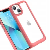 Hurtel Outer Space ojačano ohišje za iPhone 15 Plus s prožnim okvirjem, rdeče