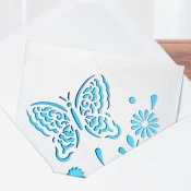 Bambu Lab Pearlescent White Greeting Card Set - 1 k.