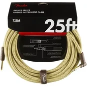 Fender Deluxe Series Tweed 7,5 m Ravni - Kotni Instrumentalni kabel (Kot novo)