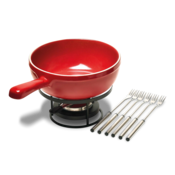 Fondue set, 24 cm/2.4 l, Burgundy - Emile Henry