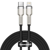 Baseus - Podatkovni kabel serije Cafule Metal (CATLJK-B01) - Type-C v Lightning, 20W, 2m
