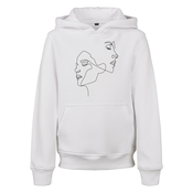 Childrens hoodie One Line Fit white