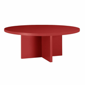 Rdeča okrogla mizica o 80 cm Pausa – Really Nice Things