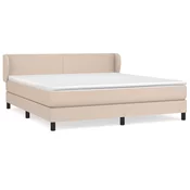 vidaXL vidaXL Box spring postelja z vzmetnico kapučino 180x200cm umetno usnje, (20893020)