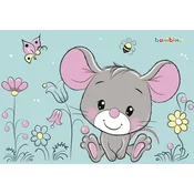 shumee Bambino Mouse Dvostransko laminirana šolska podloga Učenje z
