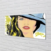 tulup.si Zidna obloga za kuhinju Ženski klobuk 100x50 cm