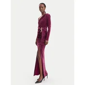 Fracomina Večerna obleka FQ26WD3003W59601 Bordo rdeča Slim Fit