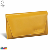 Princ Leather Ženski novcanik Trapez, Žuti