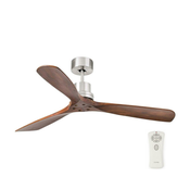 FARO 33370DC - Stropni ventilator LANTAU, braon/mat hrom, precnik 132 cm + daljinski upravljac
