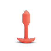 Vibracijski analni čep B-Vibe - Snug Plug 1 S, oranžen