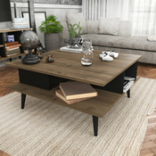 HANAH HOME Sto za dnevnu sobu Akya Walnut Black