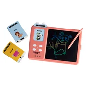 Free 2 Play Interaktivna LCD tablica s karticami za učenje angleščine 2v1, pink