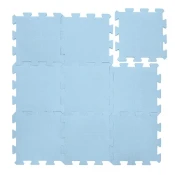 Pena podloga Puzzle 30x30 cm 9 kosov, Floral Blue