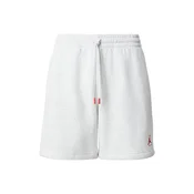 Jordan Hlače Brooklyn Fleece svetlo siva / rdeča / črna