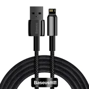BASEUS Baseus Tungsten Gold kabel USB na iP 2.4A 2m (crni)