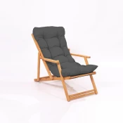 Hanah Home Baštenska stolica 66x110x48cm Sivo-Bež