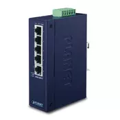 PLANET ISW-501T network switch Unmanaged L2 Fast Ethernet (10/100) Blue (ISW-501T)