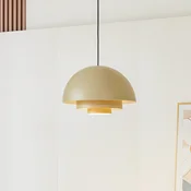 Lucande Nymara LED viseče svetilo, bež, aluminij, O 40 cm - Dnevna soba/jedilnica - Dizajn - Kovina