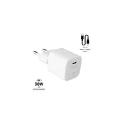 FIKSNI polnilnik, USB-C, kabel USB-C/USB-C, 1 m, 30 W FIXC30M-CC-WH