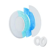 INF Združljive nadomestne ušesne blazinice za slušalke Bose QC45/QC35 (2 kosa) White, (5000090552)