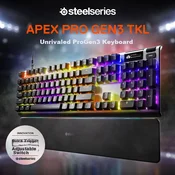 SteelSeries Tastatura, Žicana, Crna