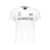LA MARTINA Muška majica XMR310-JS206_BIANCO_00001, Bela