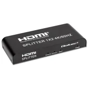 Aktivni HDMI razdelilnik Qoltec 51797 - 2 x HDMI, 4K x 2K @ 60Hz