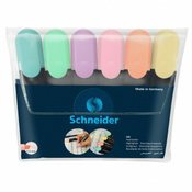 Tekstmarker Schneider, Job pastel, 1-5 mm, set od 4 boje, PVC etui