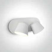 ZIDNA SVJETILJKA LED/2X6W/3000K/2X500lm/BIJELA