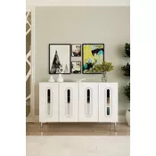 HANAH HOME Komoda Rany 120 White Silver