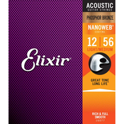 ELIXIR STRUNE  12-56 LIGHT MEDIUM PHOSPHOR BRONZE