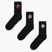 Cropp - 3 pack čarapa s vezom Monster High - CRNO