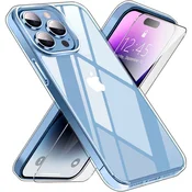 Overboard Komplet ovitkov Premium Armor Slim 2mm za iPhone 14 Pro Max, prozoren + steklo