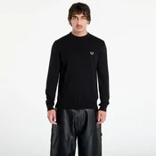 Pulover FRED PERRY Classic Crew Neck Jumper Black M