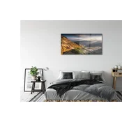 tulup.si Slika na akrilnem steklu Mountain sunrise 125x50 cm 4 obešalnika