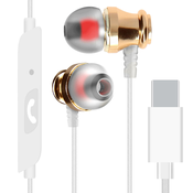 LINQ Komplet žicnih ušesnih slušalk USB-C za prostorocno telefoniranje, LinQ - bele, (20763375)