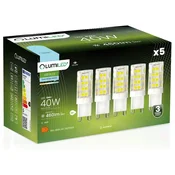 LUMILED 5x G9 LED žarnica v kapsuli 5W = 40W 460lm 6500K, hladna svetloba 360°